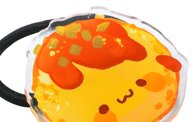 ยางรัดผมอะคริลิค เทียบขนาด